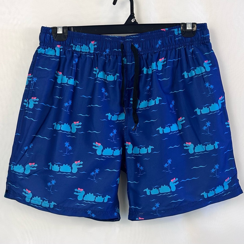 NEW Mens 6” Inseam Compression Lining Swim Trunks Size Large - Picture 2 of 10